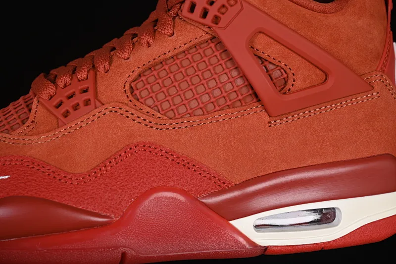 All categories Air Jordan Jordan series basketball shoes Air Jordan 4 LJR version Nigel Sylvester x Air Jordan 4 OG "Brick By Brick" AJ4 Joe 4 red brick suede HF4340-800